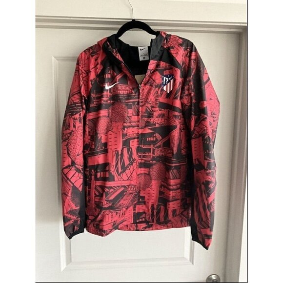 Nike Atletico Madrid Jacket Red/Black/White Mens Size L DM2889-611 - Picture 1 of 12